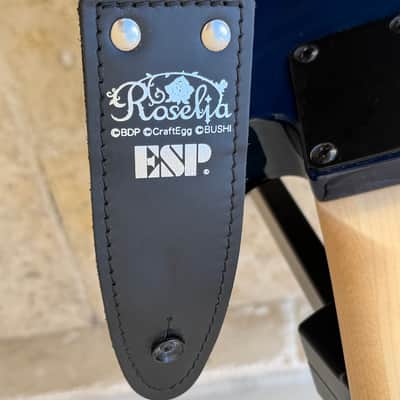 ESP BanG Dream! M-II SAYO Mini Roselia Guitar + Strap + ESP Gig Bag + Stand – Excellent image 12