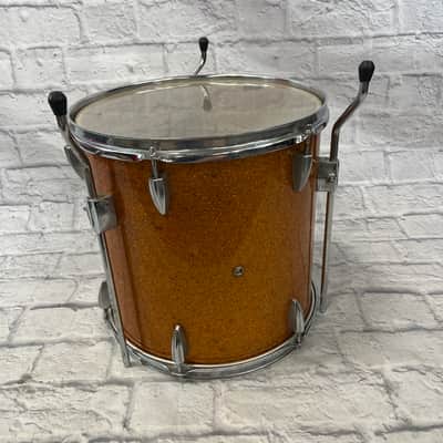 Arai 3pc 1970s Japanese Gold Sparkle Drum Set image 10