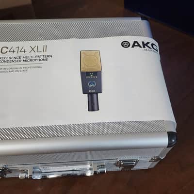AKG C414 XLII Large Diaphragm Multipattern Condenser Microphone 2010s - Black image 1