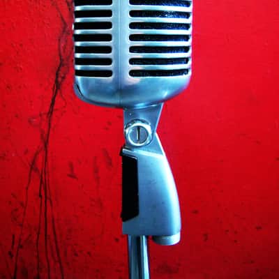 Vintage 1960's Shure 55S Unidyne dynamic cardioid microphone Multi Z w cable Elvis 55 55SW 556S image 9