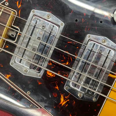 Teisco Style 2 Pickup Vintage Japanese Bass - Tobacco Sunburst image 4