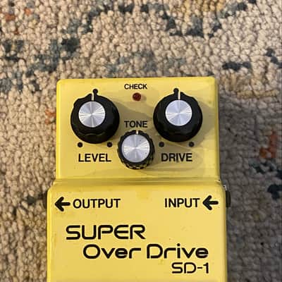 Boss SD-1 Super OverDrive “Silver Screw” MADE IN JAPAN Black Label 1981 image 3
