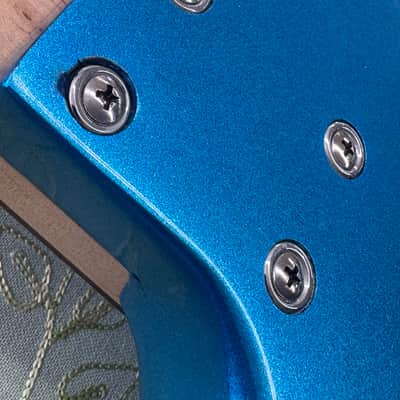 Assassin Stratocaster style electric guitar. - Blue Sparkle. image 19