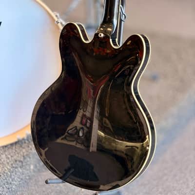 Epiphone Sheraton II Hollowbody Electric Guitar, Made in Korea, Ebony image 5