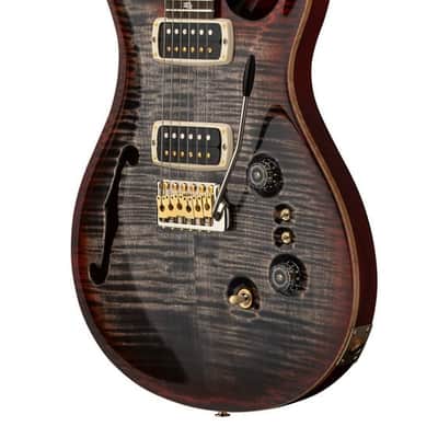 PRS 40th Anniversary Custom 24-08 Semi-Hollow Limited Edition 2025 - Charcoal Cherry Burst Signed image 2