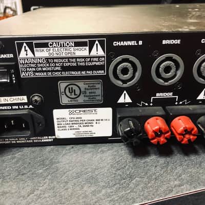 Crest Audio CPX 2600 Stereo Power Amplifier Black | Reverb