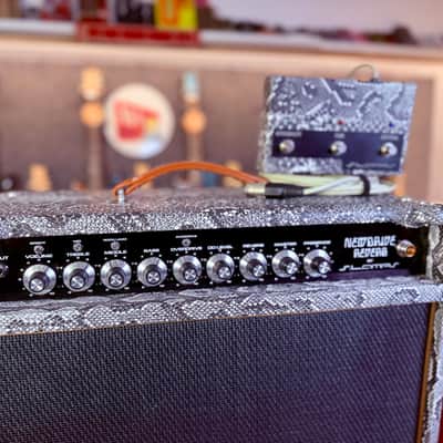 SL Amplification New Drive Reverb 50 Watts Combo 1x12” Custom Order (Tube Buffered fx loop) - Snake Skin Custom Tolex image 4