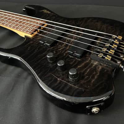 PBC Dave Bunker GTB 355 Left Handed 5-String Active Headless Bass - Trans Black image 10