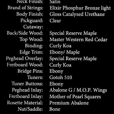 Goodall Pacific Concert Jumbo - Special Reserve Maple/Master Western Red Cedar image 18