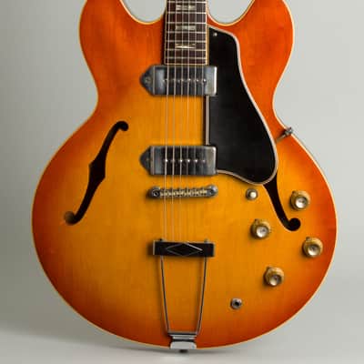 Gibson  ES-330TD Thinline Hollow Body Electric Guitar (1965), ser. #362047, black tolex hard shell case. image 3