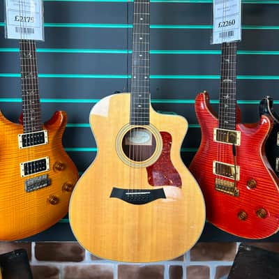 Taylor 214ce DLX Gloss Natural 2014 Grand Auditorium Electro-Acoustic Guitar image 2