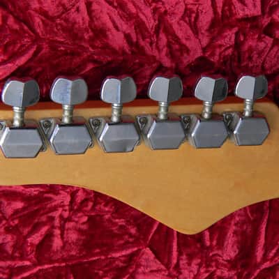 Series 10 Vintage 1985 Black Body Maple Fretboard Neck ZZ Explorer Style Guitar image 11