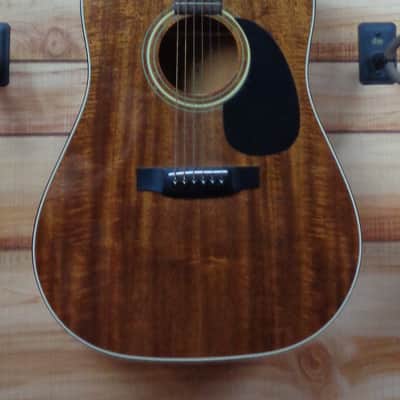 Used 1980s Sigma DM3M Dreadnought Acoustic Guitar Mahogany w/Chipboard Case image 3