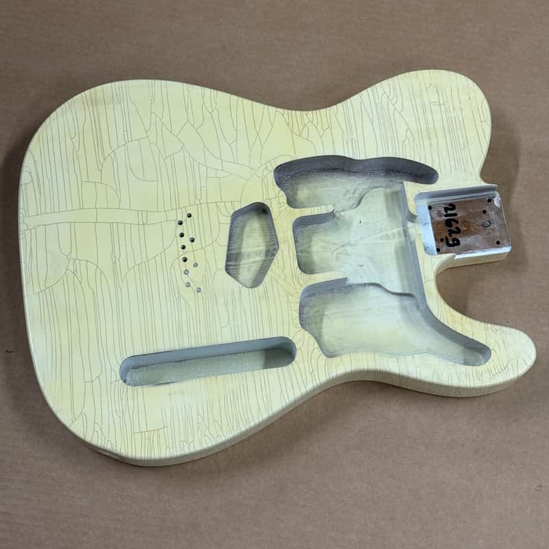 2162g Kohlin Guitars T-Type Roasted Pine replacement body Aged Nitro Relic Butterscotch Made in Sweden fits Fender Telecaster necks image 1