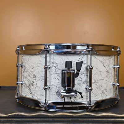 CZ Customs Snare Drum - White Shatter  14x6.5" image 5
