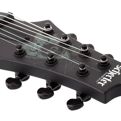 Schecter Chris Howorth V-7 Satin Black SBK 7-String Electric Guitar+ Hardshell Case V7 V 7 image 7
