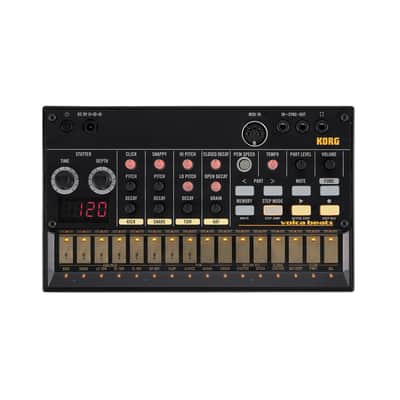 Korg Volca Beats Analog Rhythm Machine Synthesizer with 16-step Sequencer, Drum Parts, MIDI Input, Sync I/O (Open Box)