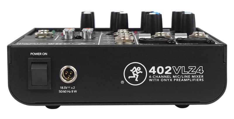New Mackie 402VLZ4 4-channel Compact Analog Low-Noise Mixer + (2