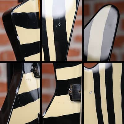 Charvel Explorer Bass Zebra Graphic 1984 w/OHSC image 18