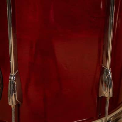 1990s Yamaha Stage Custom Cranberry Red Drum Set image 7