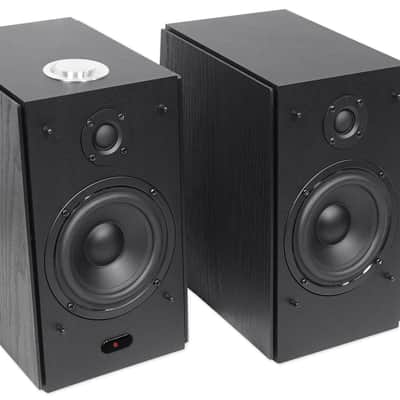 (2) Rockville HD5B 5" 150w RMS Powered Bluetooth Bookshelf Home Theater Speakers image 2