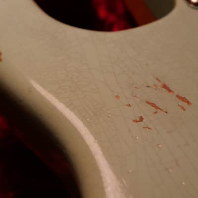 Fender 1963 Stratocaster Custom Shop HREL 2022 -  Aged Surf Pearl image 14