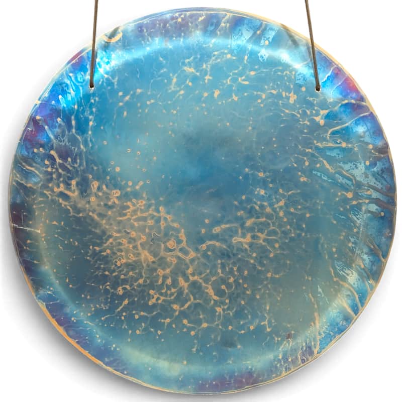 B2-25 Grotta Sonora 19" Titanium Blue Cosmo Handheld Gong image 1