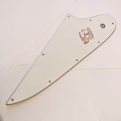 White 3 Ply Pickguard for 2007-2019 Gibson Firebird Reverse Style Made in USA + Red Decal & Screws image 5