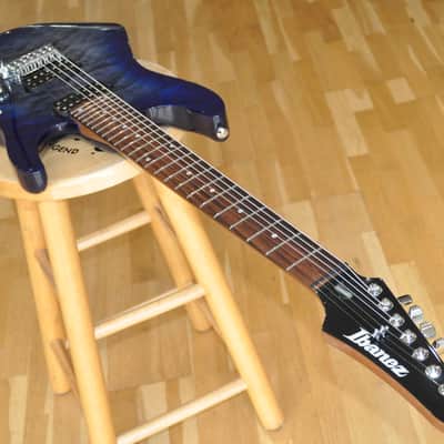 IBANEZ AZ427P2QM TUB Twilight Blue Burst / 7-String / AZ Premium Series / AZ427P2QM-TUB / I231100414 image 3