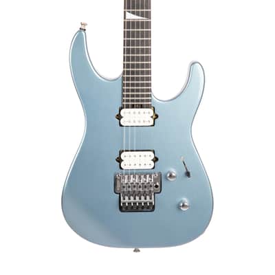2021 Jackson MJ Series Dinky DKR Electric Guitar, Ebony FB, Ice Blue Metallic, JFJ210XXXX image 4