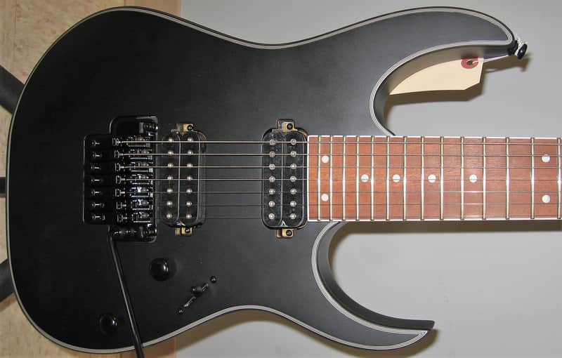 Ibanez RG7420EX-BKF Standard 7-String Solidbody Electric Guitar - Black Flat image 1