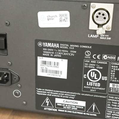 Yamaha CL5 72-Channel Digital Mixing Console CG015DB *ASK FOR SHIPPING* image 14
