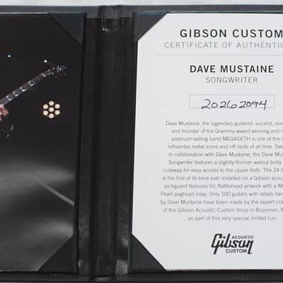Gibson Songwriter Dave Mustaine Ebony image 14