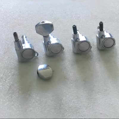 4 Schaller Style Bolt On Electric Guitar Sealed Gear Tuners In-line Headstock image 8