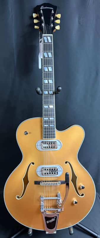 Eastman T58-GD Hollow Body Electric Guitar Truetone Gold Finish w/ Gig Bag (763) image 1