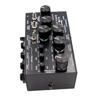 Demonfx SIM-AMP High Quality Simplifier Bass Station Preamp Simulator, Power Amp SIM, Stereo Cab SIM & DI Out for Electric Bass image 4