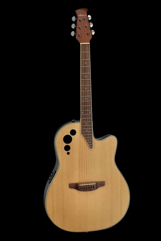 Applause Applause E-Acoustic Guitar AE44-4S, MS, Cutaway, Mid Depth 2020s - Natural Satin image 1