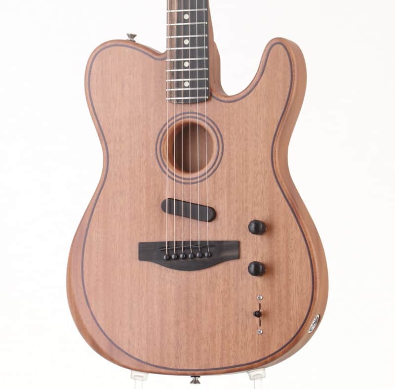 Fender USA Acoustasonic Telecaster All-Mahogany 2023 Ebony