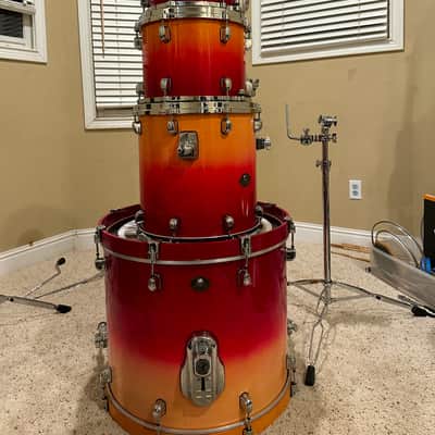 Tama Starclassic Birch Early 2000s - Aztec 2 Tone Sunburst image 2