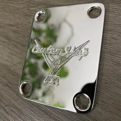 Fender Masterbuilt Custom Shop Neck Plate Masterbuilder Cruz era 2000 Chrome image 4