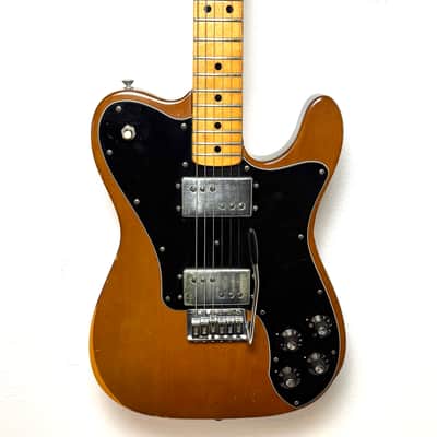 Fender Telecaster Deluxe w/ RARE Factory Tremolo 1973-1974 - Mocha Brown image 2