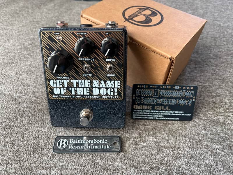 BSRI Baltimore Sonic Research Institute GET THE NAME OF THE DOG! Jfet overdrive - Black sparkle image 1