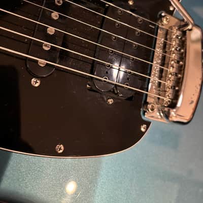 Ernie Ball Music Man Cutlass HSS Kaser B-52 2018 - 2021 - Vintage Turquoise Blue - OHSC, Tremolo, Strap, Strap Locks image 4