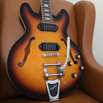 ​Epiphone Casino – Tastefully Upgraded w/ Boutique Vintage Vibe P90s (Pete Biltoft) & Bigsby B7 image 1