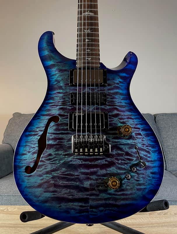 2025 PRS Special 22 Wood Library "Quilted 10-Top" Violet Blue Burst ~ w/Figured Maple Neck & Ziricote Fretboard image 1