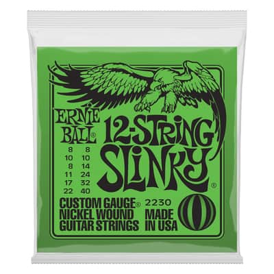 Ernie Ball 2230 12-Slinky Nickel 12-String Electric Guitar Strings (8-40) image 1