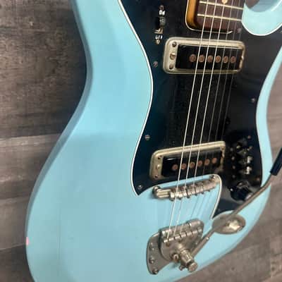 Hagstroom 11 Electric Guitar 1967 Light Blue image 4