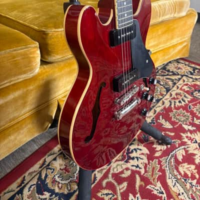 Epiphone ES-335 P90 Pro w/OHSC - Transparent Red image 4