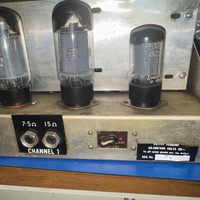 Selmer Stereomaster 100W (Dual 50W) Tube Amp Head 1965-1967 Metal Box | Fully Serviced w/ NOS GE Tubes | Syd Barrett Pink Floyd Era image 16