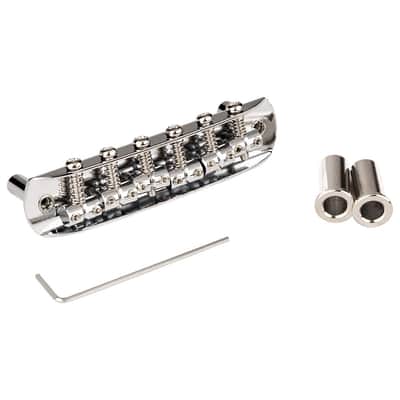 Fender Fully Adjustable Modern Style Mustang/Jaguar/Jazzmaster Bridge (Chrome) image 1
